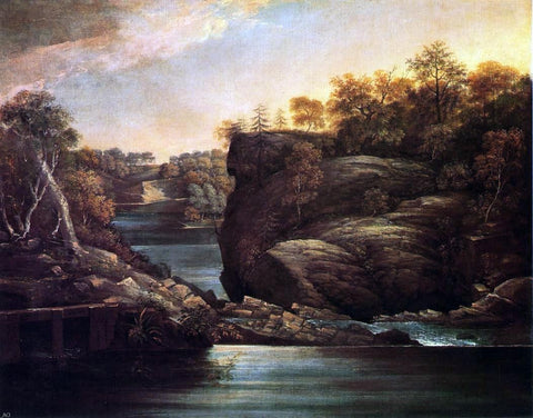  John Trumbull Norwich Falls (also known as The Falls of the Yantic at Norwich) - Hand Painted Oil Painting