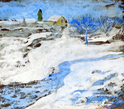  John Twachtman A Winter - Hand Painted Oil Painting