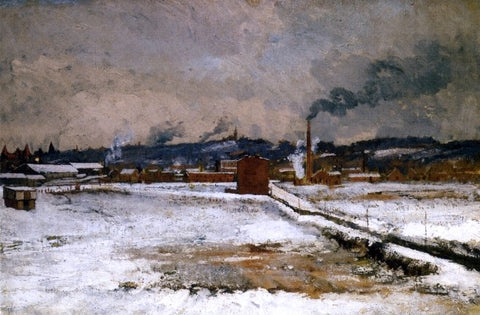 John Twachtman Winter, Mill Creek Valley, Cincinnati - Hand Painted Oil Painting