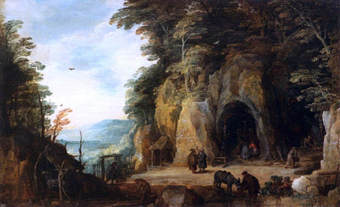  Joos De Momper Monk's Hermitage in a Cave - Hand Painted Oil Painting
