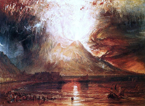  Joseph William Turner Eruption of Vesuvius - Hand Painted Oil Painting
