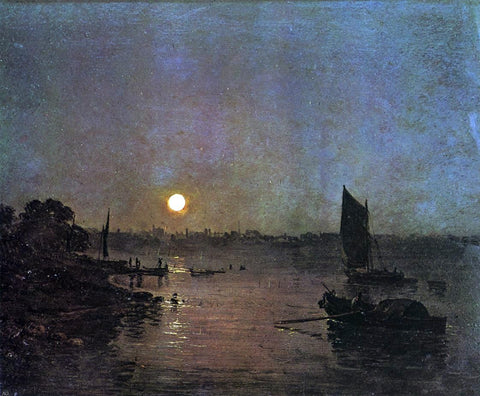  Joseph William Turner Moonlight, A Study at Millbank - Hand Painted Oil Painting