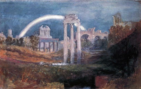  Joseph William Turner Rome: The Forum with a Rainbow - Hand Painted Oil Painting