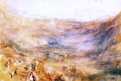  Joseph William Turner The Brunig Pass, from Meringen - Hand Painted Oil Painting