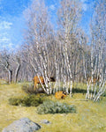  Julian Alden Weir The Birches - Hand Painted Oil Painting