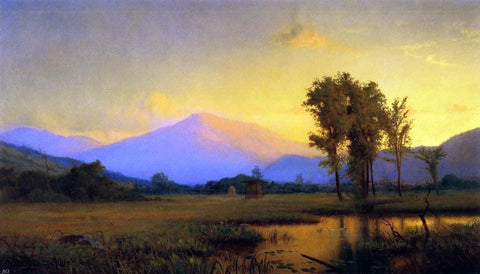  Lemuel L Eldred Sunset, Mt. Washington - Hand Painted Oil Painting