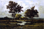  Leon Richet Peasant by a Pond - Hand Painted Oil Painting