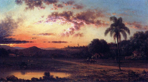  Martin Johnson Heade Sunset: A Scene in Brazil - Hand Painted Oil Painting