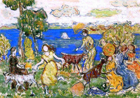  Maurice Prendergast Summer Day (also known as St. Cloud) - Hand Painted Oil Painting