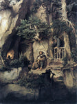  Moritz Von Schwind A Player with a Hermit - Hand Painted Oil Painting