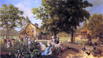  Oreste Cortazzo Marie Antoinette's Hameau in Versailles - Hand Painted Oil Painting