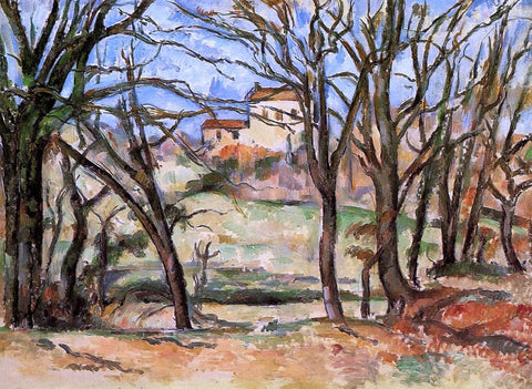  Paul Cezanne House Behind Trees on the Road to Tholonet - Hand Painted Oil Painting