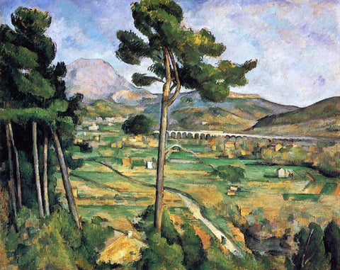  Paul Cezanne Mount Sainte-Victoire as seen from Bellevue - Hand Painted Oil Painting