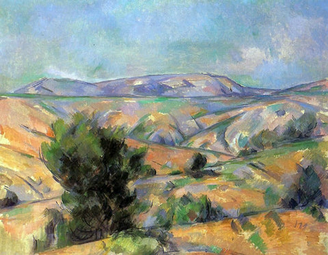  Paul Cezanne Mount Sainte-Victoire Seen from Gardanne - Hand Painted Oil Painting