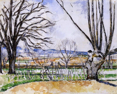  Paul Cezanne The Trees of Jas de Bouffan in Spring - Hand Painted Oil Painting