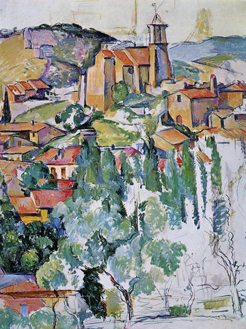  Paul Cezanne A Village of Gardanne - Hand Painted Oil Painting