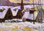  Paul Gauguin Breton Village in the Snow - Hand Painted Oil Painting