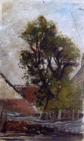  Paul Gauguin The Tree in the Farm Yard (sketch) - Hand Painted Oil Painting