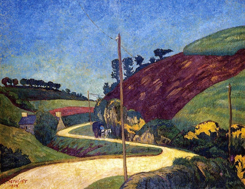  Paul Serusier The Stagecoach Road in the Country with a Cart - Hand Painted Oil Painting