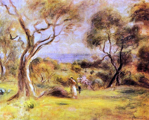  Pierre Auguste Renoir Walk by the Sea - Hand Painted Oil Painting