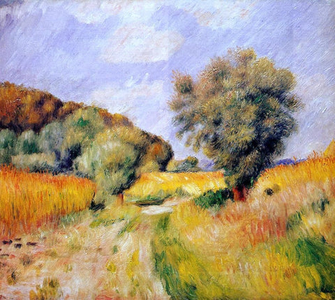  Pierre Auguste Renoir Fields of Wheat - Hand Painted Oil Painting