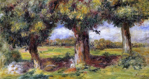  Pierre Auguste Renoir Landscape near Pont-Aven - Hand Painted Oil Painting