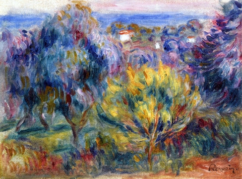  Pierre Auguste Renoir Landscape with a View of the Sea - Hand Painted Oil Painting