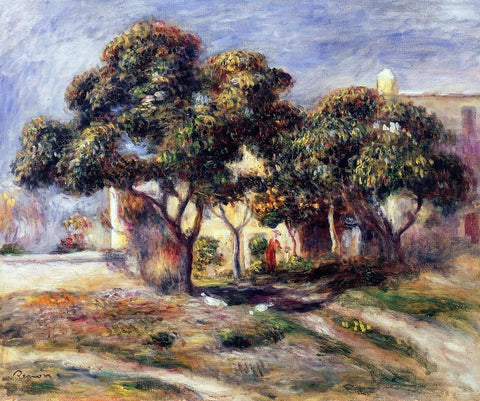  Pierre Auguste Renoir Medlar Trees, Cagnes - Hand Painted Oil Painting
