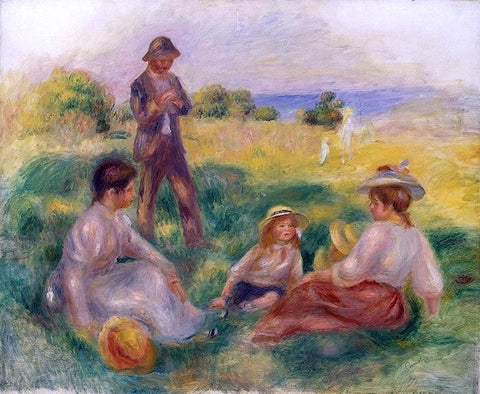  Pierre Auguste Renoir Party in the Country at Berneval - Hand Painted Oil Painting