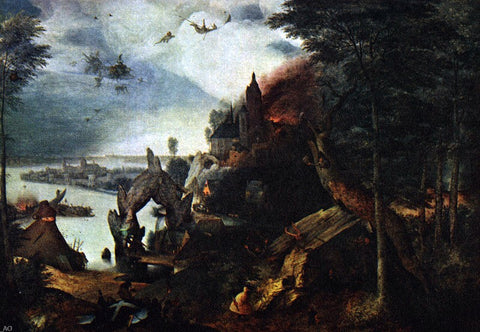  The Elder Pieter Bruegel Landscape with the Temptation of Saint Anthony - Hand Painted Oil Painting