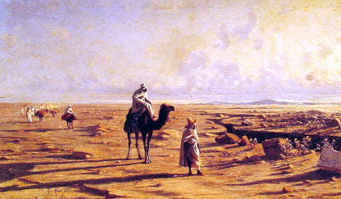  Reinhold Von Moeller The Desert Cavalcade - Hand Painted Oil Painting