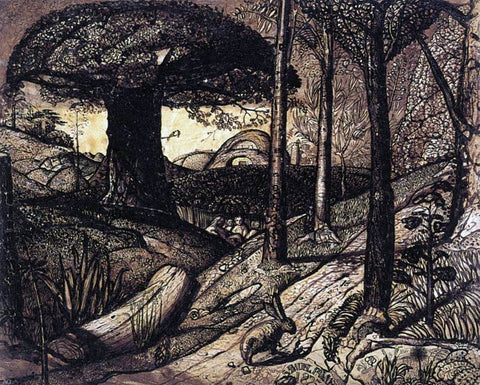  Samuel Palmer Early Morning - Hand Painted Oil Painting