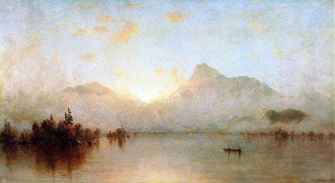  Sanford Robinson Gifford A Sunrise on Lake George - Hand Painted Oil Painting