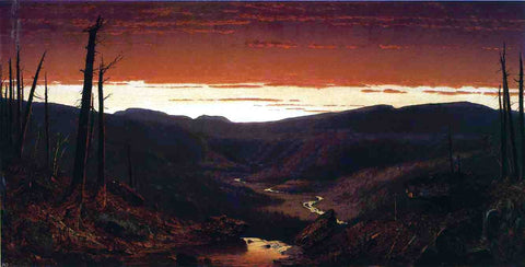  Sanford Robinson Gifford A Twilight in the Catskills - Hand Painted Oil Painting