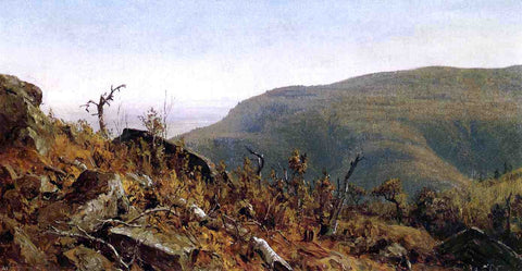  Sanford Robinson Gifford The View from South Mountain in the Catskills, A Sketch - Hand Painted Oil Painting