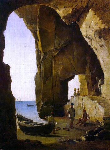  Silvester Fedosyevich Shchedrin Cave in Sorrento - Hand Painted Oil Painting
