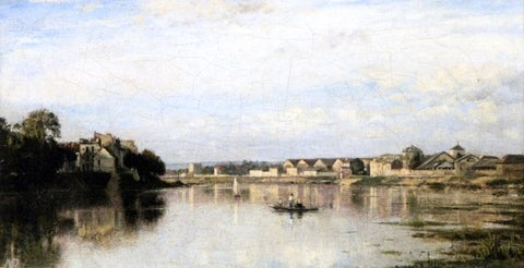  Stanislas Lepine The Seine at l'Ile Saint-Denis - Hand Painted Oil Painting
