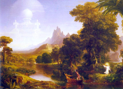  Thomas Cole The Voyage of Life: Youth - Hand Painted Oil Painting