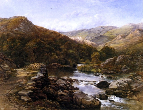  Thomas Creswick Over the Hills and Far Away - Hand Painted Oil Painting