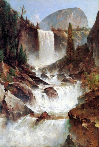  Thomas Hill Vernal Falls, Yosemite - Hand Painted Oil Painting