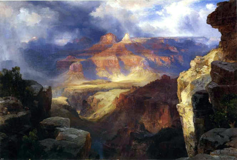  Thomas Moran A Miracle of Nature - Hand Painted Oil Painting