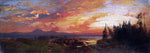  Thomas Moran Sunset on the Great Salt Lake, Utah - Hand Painted Oil Painting