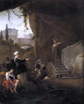 Thomas Wijck Interior of a Cave - Hand Painted Oil Painting