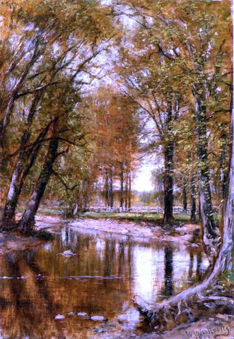  Thomas Worthington Whittredge Spring on the River - Hand Painted Oil Painting
