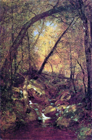 Thomas Worthington Whittredge Sunshine on the Brook - Hand Painted Oil Painting