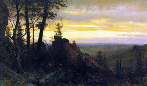  Thomas Worthington Whittredge Twilight in the Shawangunk Mountains - Hand Painted Oil Painting