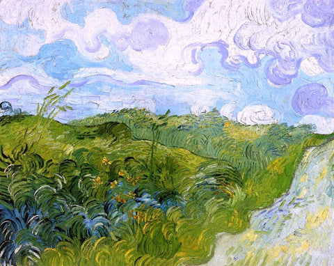  Vincent Van Gogh Green Wheat Fields - Hand Painted Oil Painting