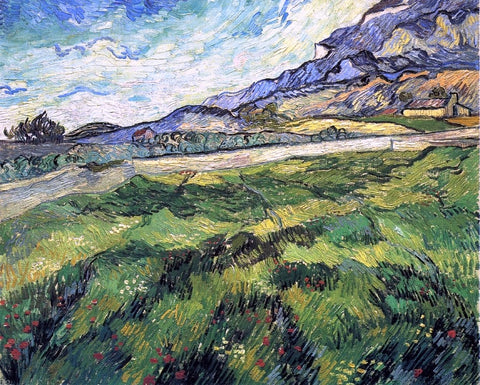  Vincent Van Gogh Green Wheatfield - Hand Painted Oil Painting