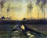  Vincent Van Gogh Landscape at Dusk - Hand Painted Oil Painting
