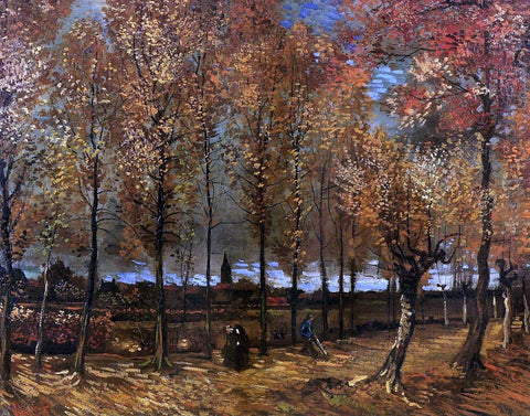  Vincent Van Gogh Lane with Poplars - Hand Painted Oil Painting